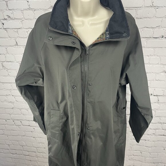 Jack Murphy Grey Heritage Collection Zipped Windbreaker Rain Jacket Size 10 - Picture 15 of 16